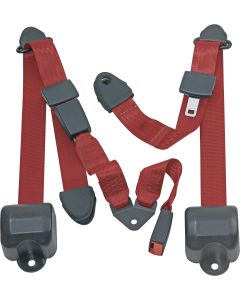 RR 3PT LAP BELTS 97-06 TJ-RED