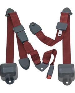 RR 3PT LAP BELTS 97-06 TJ-RED WINE