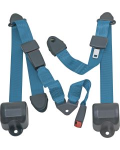 RR 3PT LAP BELTS 97-06 TJ-ELECTRIC BLUE