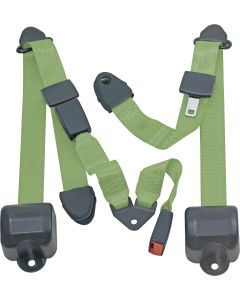 RR 3PT LAP BELTS 97-06 TJ-LIME GREEN