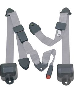 RR 3PT LAP BELTS 97-06 TJ-GRAY