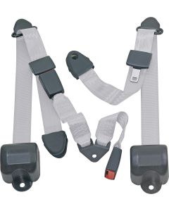 RR 3PT LAP BELTS 97-06 TJ-SILVER