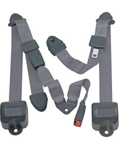 RR 3PT LAP BELTS 97-06 TJ-CHARCOAL