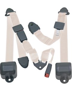 RR 3PT LAP BELTS 97-06 TJ-IVORY