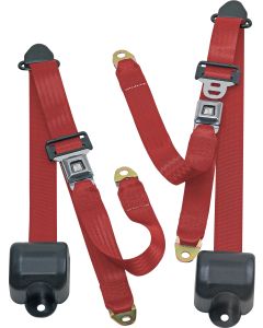 FR 3PT BELTS 82-91 CJ&YJ-FLAME RED