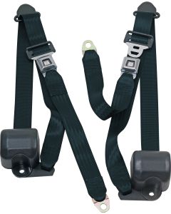 FR 3PT BELTS 92-95 YJ-DARK GREEN