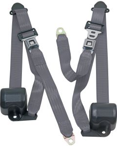 FR 3PT BELTS 92-95 YJ-CHARCOAL