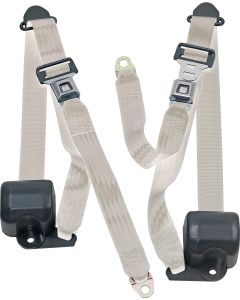 FR 3PT BELTS 92-95 YJ-WHITE
