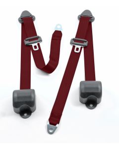 FR 3PT BELTS 97-06 TJ-MAROON