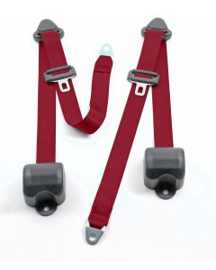 FR 3PT BELTS 97-06 TJ-RED WINE