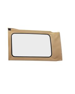 OE JL Replacement Windows - Jeep 2018-23 Wrangler JL (Quarter Left Hand; 4-Door; Tan Twill; Clear)