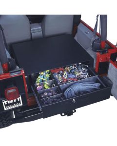 Tuffy 058-01 Rear Cargo Security Drawer in Black for 76-06 Jeep CJ & Wrangler YJ, TJ