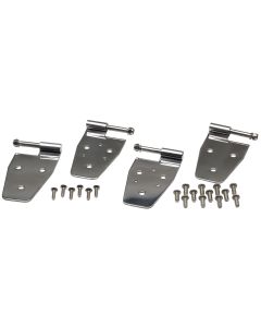 Kentrol  Stainless Steel Full & Half Door Hinges for 97-02 Jeep Wrangler TJ & Unlimited