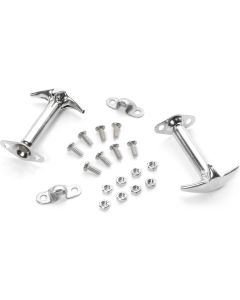Crown Automotive RT34011 Stainless Steel Hood Latch Set for 42-95 Jeep CJ & Wrangler YJ