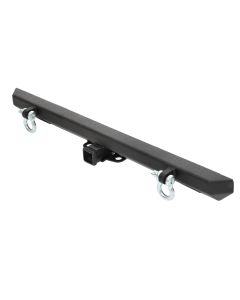Smittybilt  Classic Rear Bumper with Hitch in Textured Black for 87-06 Jeep Wrangler YJ, TJ & Unlimited