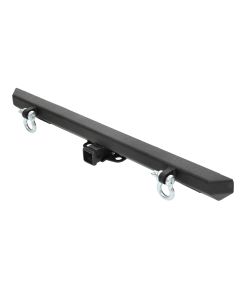 Smittybilt  Classic Rear Bumper with Hitch in Textured Black for 87-06 Jeep Wrangler YJ, TJ & Unlimited