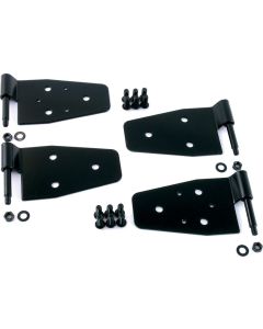 Crown Automotive RT26003 Matte Black Door Hinge Set for 87-06 Jeep Wrangler YJ, TJ & Unlimited