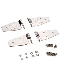 Crown Automotive RT34009 Half & Full Door Hinge Set in Stainless Steel for 88-06 Jeep Wrangler YJ, TJ & Unlimited