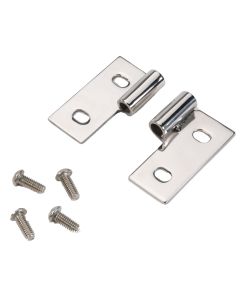 Crown Automotive RT34007 Lower Door Hinge Bracket Set in Stainless Steel for 76-06 Jeep CJ & Wrangler YJ, TJ, Unlimited