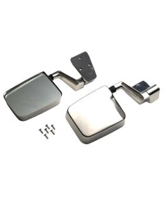 HINGE MOUNT STAINLESS MIRROR SET 88-02