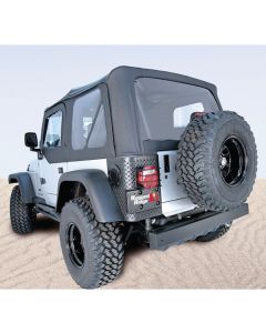 Rugged Ridge 13731.35 XHD Replacement Soft Top with Tinted Windows in Black Diamond for 04-06 Jeep Wrangler TJ Unlimited