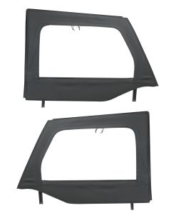 Mopar 82212132 Front Upper Doors in Black for 07-18 Jeep Wrangler and Wrangler Unlimited