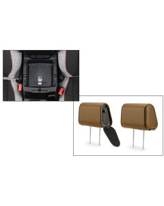 Tuffy Console Safe w/ Cam Lock w/Headrest safe Tan Vinyl for Jeep JL Wrangler & Gladiator