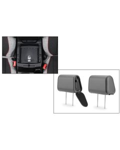 Tuffy Console Safe w/ Cam Lock w/Headrest safe Gray Vinyl for Jeep JL Wrangler & Gladiator