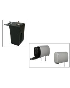 Tuffy Console Safe w/ Cam Lock w/Headrest safe Dark Gray Vinyl for Jeep JK Wrangler