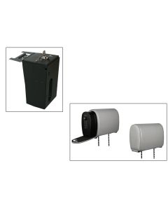 Tuffy Console Safe w/ Cam Lock w/Headrest safe Dark Gray Vinyl for Jeep JK Wrangler