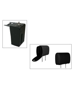 Tuffy Console Safe w/ Cam Lock w/Headrest safe Black Cloth for Jeep JK Wrangler