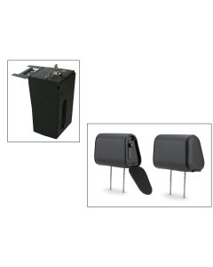 Tuffy Console Safe w/ Cam Lock w/Headrest safe Charcoal Cloth for Jeep JK Wrangler