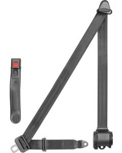 Corbeau 43321B 3-Point Retractable Seat Belt in Black 