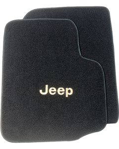 FLOOR MATS-GRAY W/BLACK LOGO CJ7
