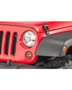 Kentrol  Stainless Steel Hood Catch Pair for 07-18 Jeep Wrangler JK