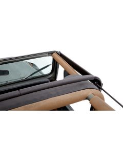 Bestop  Complete Soft Top and Hardware with Upper Doors and Tinted Windows for 87-95 Jeep Wrangler YJ