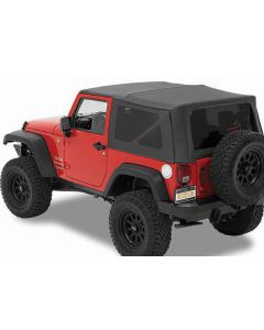 Bestop 54722-35 Supertop NX Soft Top with Tinted Windows without Doors for 07-18 Jeep Wrangler JK 2 Door