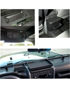 Rugged Ridge 12496.16 4 Piece Interior Storage Kit in Black for 07-10 Jeep Wrangler JK