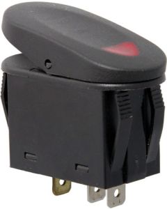 RR 2 POSITION ROCKER SWITCH BLK/RED