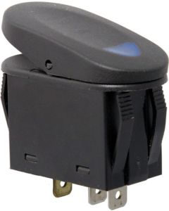 RR 2 POSITION ROCKER SWITCH BLK/BLUE