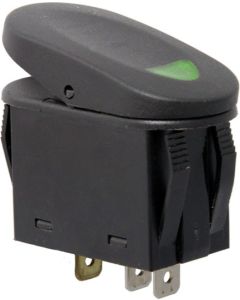 RR 2 POSITION ROCKER SWITCH BLK/GREEN