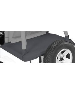 Rampage Products  Tonneau Cover for 92-95 Jeep Wrangler YJ with Factory Soft Top and ½ Steel Doors