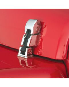 Rampage Products 74334 Stainless Steel Rock Runner Billet Hood Catch for 97-06 Jeep Wrangler TJ