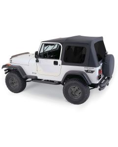 Rampage Products 68035 Complete Soft Top Kit with Tinted Windows for 76-95 Jeep CJ-7 & Wrangler YJ with Full Steel Doors