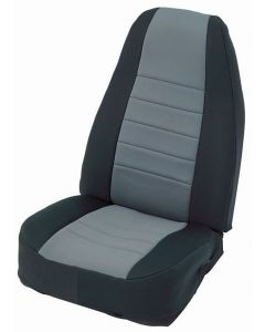 NEO SEAT COVERS-FRNT 76-90CJ/YJ-DRK GRY
