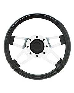 CHALLENGER STEERING WHEEL BLACK W/SATIN