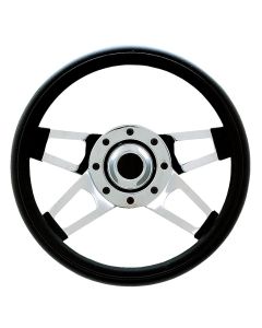 Grant Products 440 Challenger Series Steering Wheel in Black Cushion Grip with Chrome Spokes