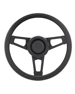 Grant Products 870 Challenger Series Steering Wheel in Black Cushion Grip with Satin Black Spokes