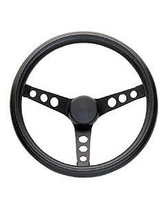 Grant Products 338 Classic Steering Wheel in Black Cushion Grip with Satin Black Spokes
