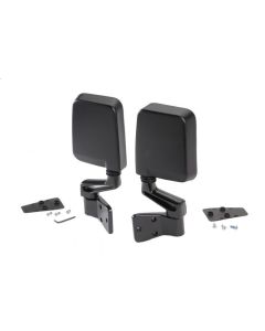 Smittybilt 7694 SMI Side Mirrors in Black For 87-06 Jeep Wrangler YJ & TJ for Factory Half Doors & 94-06